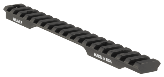 Weaver Extended Multi-Slot Bases for picatinny mounts features a Savage 10 SA 8-40 threaded fit